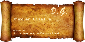 Drexler Gizella névjegykártya